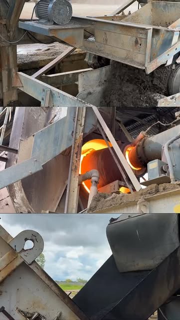 Planta de asfalto: tolva y banda de carga
